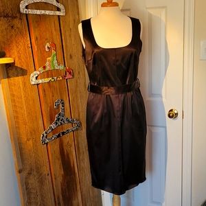 Dolce and Gabbana Satin Dress size 46 with pockets